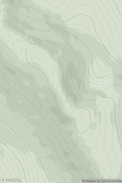 Thumbnail image for Creag an Fhithich [Loch Torridon to Loch Maree] showing contour plot for surrounding peak